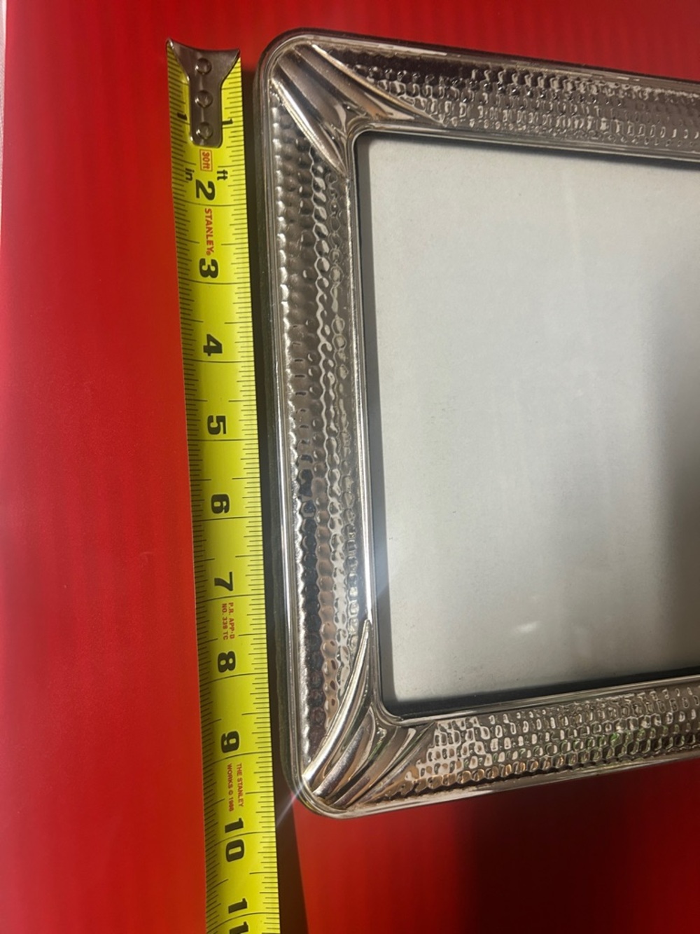 Silver Textured Picture Frame - Classic Home Accent - Picture 4 of 6